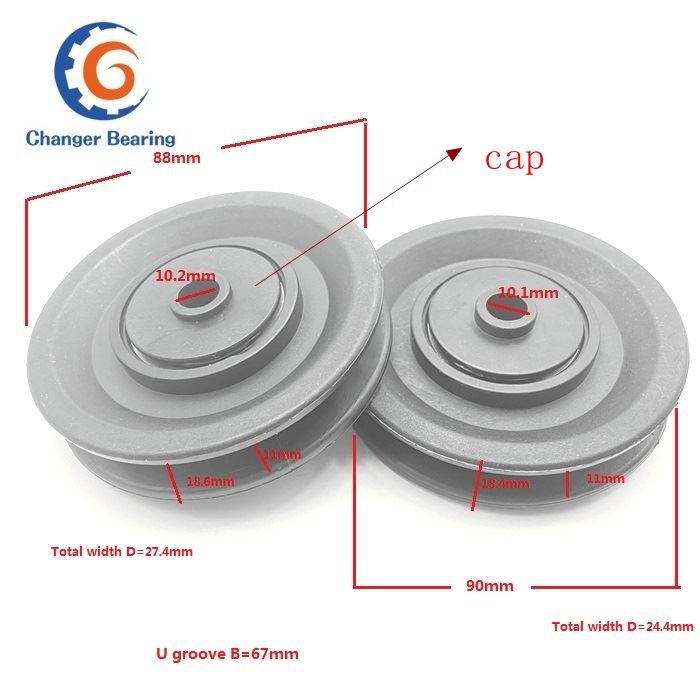 OD 90MM pulley cap